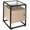 tectake 404683 nočný stolík dudley 40x43x60,5cm - industrial svetlé drevo, dub sonoma