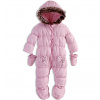 Detská kombinéza - Zimné kombinézy Minoti 62 ružové (Babaluno Winter Suit Odnímateľná myš na nohy *62)