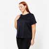 DOMYOS Dámske tričko na kardio fitness Plus Size čierne 5XL
