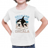 Orcalero Orcala - kosatka v topánkach - Italian Brainrot - detské tričko s potlačou - Tričkový | 2 | Biela | Junior