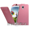 Kožený obal Samsung Galaxy S IV – Flip – svetlo-ružová