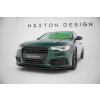 Maxton Design spoiler pod přední nárazník ver.2 pro Audi S6 C7, černý lesklý plast ABS