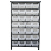 Strend Pro Stojan s plastovými boxami 28 zásobníkov 94 x 30 x 150 cm HL3205