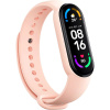 TopQ Remienok pre Xiaomi Mi Band 5-6-7 svetlo ružový