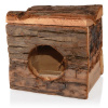 Drevený domček s kôrou VEĽKÝ pre škrečky, osmáky a ďalšie hlodavce