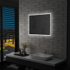 zahrada-XL Kúpeľňové nástenné zrkadlo s LED osvetlením 80x60 cm 144727