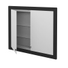 Dreja Dvojdverová zrkadlová skrinka GRID GA2OE 90 - N03 Graphite