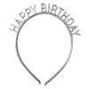 Čelenka Happy Birthday - strieborná