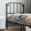 vidaXL Kovové čelo postele čierne 80 cm - Čierna - 129961-75985