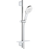 GROHE Rainshower SmartActive sprchová súprava, ručná sprcha 3jet priemer 130 mm, 60 cm sprchová tyč s poličkou na mydlo a sprchová hadica 175 cm, chróm/mesačná biela, 26576LS0