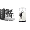 Rocket Espresso Appartamento, black/white + Eureka Mignon Perfetto, CR white