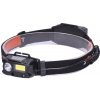 SOLIGHT WN30 LED čelová nabíjecí svítilna, 3W + COB,150 + 60lm, Li-Ion