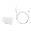 BAUHAUS USB nabíjačka s káblom, 1× USB C, biela, SN-TC200ED1E2B