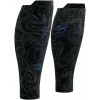 Kompresné lýtkové návleky Compressport, R2 3.0 AURORA čierna,reflexný neón T4