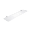 Nimco BORMO IXI polička s frézovanými otvormi 50cm chróm/matné sklo BR X350-26
