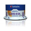 DVD+R Verbatim 8,5 GB spindl 50ks DL 8x WIDE PRINTABLE SURFACE