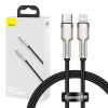 Kábel USB-C pre Lightning Baseus Cafule, PD, 20W, 0,25m (čierny) 22131