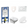 S-line Cenově zvýhodněný závěsný WC set Geberit do lehkých stěn / předstěnová montáž+ WC Pro 111.300.00.5NR1