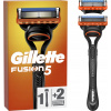 Gillette Fusion5 Pánsky holiaci strojček, 1 holiaci strojček Gillette, 2 náhradné hlavice,