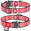 Obojok nylon 35mmx46-70cm WAUDOG Etno červený 35mmx46-70cm červený