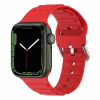 AppleKing silikónový remienok Ocean Ripple pre Apple Watch Ultra 49mm / 46mm / 45mm / 44mm / 42mm - červený - možnosť vrátiť tovar ZADARMO do 30tich dní