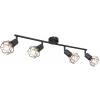 Globo Lighting Xara I stropné svietidlo 4x40 W čierna 54802S-4