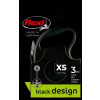 Vodítko Flexi Black Design XS čierne 3 m