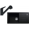 FRANKE SETG122O fragranitový drez 780x435 mm BSG 611-78/39 onyx+bat so sprchou FC 9547.071 FRA 114.0441.181
