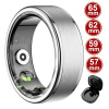 MANTA Smartring OneRing 57/59/62/65mm, Smart prsteň, strieborný, 62