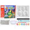 LEAN TOYS DIY Kreatívna sadrová sada – Magnetky dinosaurov