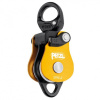 Petzl Spin L2 je účinná dvojitá kladka s otočným závesom, navrhnutá pre maximálnu jednoduchosť pri inštalácii systémov presmerovania lán, prelanenie tirolským t Žltá