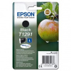Epson originál ink C13T12914012, T1291, black, 385str., 11,2ml (Jednofarebný atrament DURABrite Ultra T1291 jablko Black)