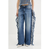 Rifle Karl Lagerfeld Jeans vysoký pás, A2W10046 modrá 29/32