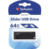 USB kľúč VERBATIM 64GB Slider čierny