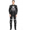 DAINESE FFULMINEA 2PCS LEATHER SUIT S/T # BLACK/WHITE - 50S