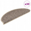 Samolepiace rohože na schody sizal-look 30 ks 65x21x4 cm