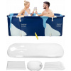 Skladacia prenosná vaňa pre dospelých modrá VYPR