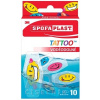 3M SPOFAPLAST č.115N Náplasti VODEODOLNÉ TATTOO detské, mix, 1x10 ks, 4054596754034