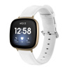 BStrap Leather Lux remienok na Fitbit Versa 3, white SFI012C02