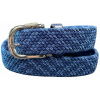Alberto Gürtel Multicolor Braided Light Blue/Dark Blue 100 cm Opasok