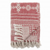 Bloomingville Prehoz z recyklovanej bavlny Oia Red 130 × 160 cm