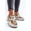 Béžové tenisky na platforme pre dámy, JS04 KHAKI__31239-39 39