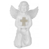 Dekorácia Strend Pro Gecco, anjel, 15x12x22 cm, polyresin, solárna, na hrob, 1 LED, AA