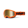 100% STRATA 2 NEW, okuliare 100% oranžové, zlaté plexi