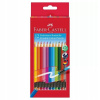 Farbičky s gumou Faber-Castell 12 farieb