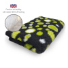DRYBED Premium Vet Bed Kruhy čierny + zelený + biely 150 x 100 cm
