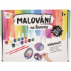 Kreatívna sada Teddies Maľovanie na kamene/okruhliaky svietiace v tme s farbami so štetcami s doplnkami (8592190858728)