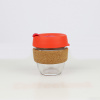 KeepCup Brew Cork sklo S fialová-oranžova