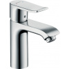 Hansgrohe Metris - Páková umývadlová batéria 110 s odtokovou súpravou s tiahlom, chróm 31080000