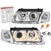 VW PASSAT B5 3B SVETLÁ predné reflektory CHRÓMOVÉ krúžky H7/H7